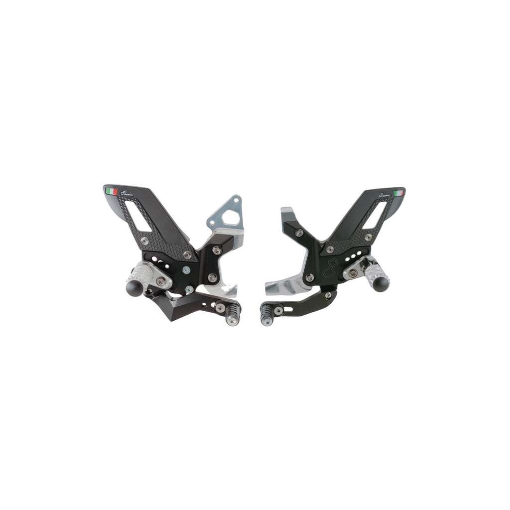[LT-FTRDU016W] Adjustable Rear Sets With Fold Up Foot Pegs for Ducati