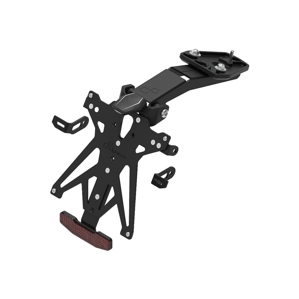 [LT-KTARTR114B3] Adjustable License Plate Holder Kit for Triumph (NeroB3)