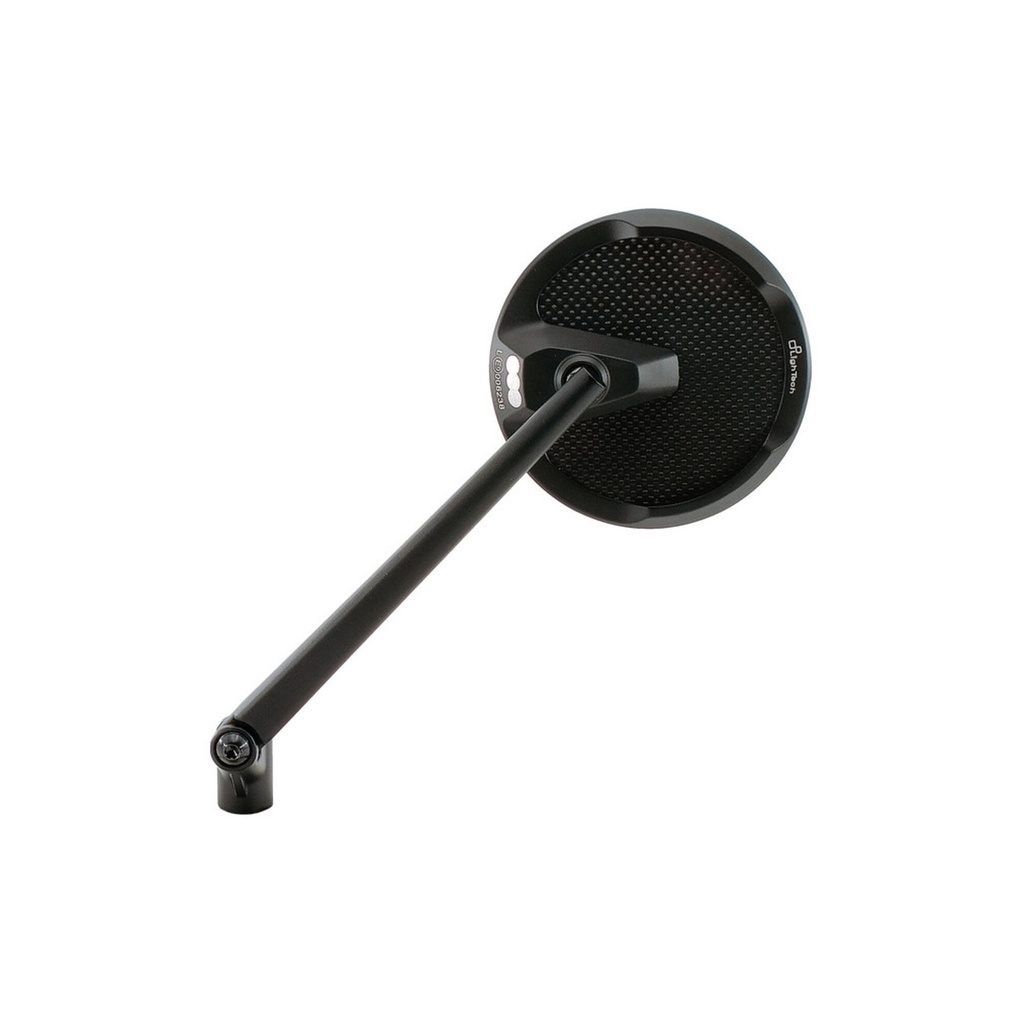[LT-SPEAL038DX] Round Aluminum-Carbon Mirror (M10x1.25) (2 Right + 1 Left Pins) Right Side