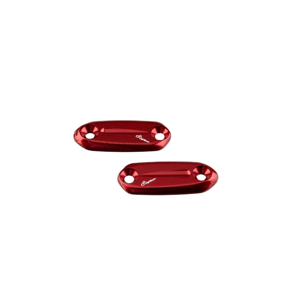 [LT-SPE130ROS] Pair Mirror Block-Off Plates for Kawasaki (Rosso)