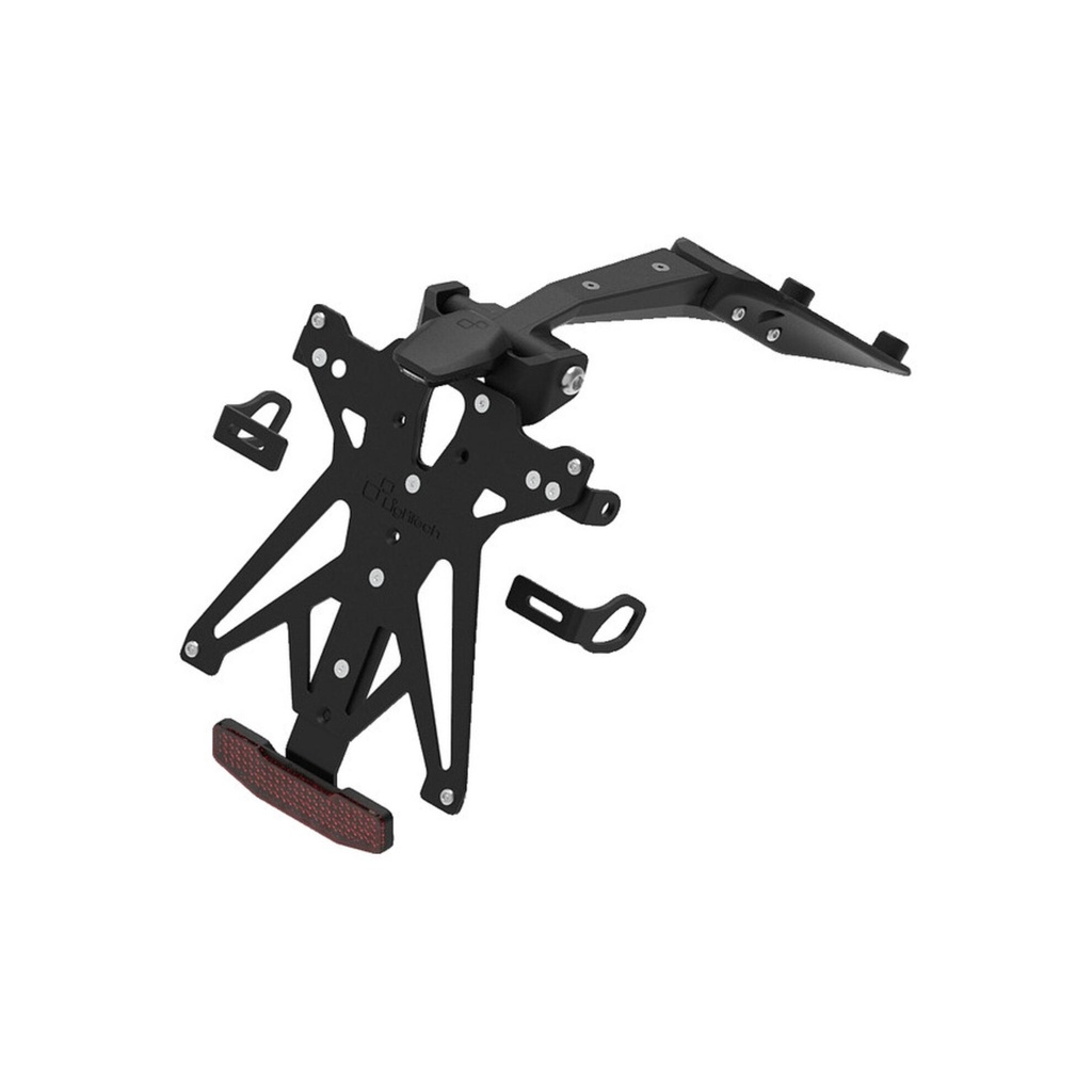 [LT-KTARDU120A1] Adjustable License Plate Holder Kit for Ducati (NeroA1)