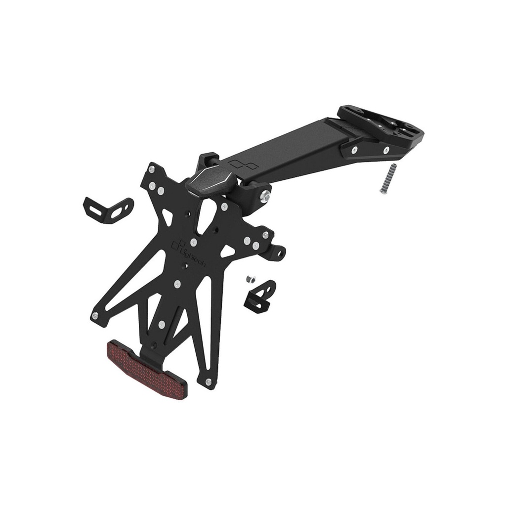 [LT-KTARTR113A2] Adjustable License Plate Holder Kit for Triumph (NeroA2)