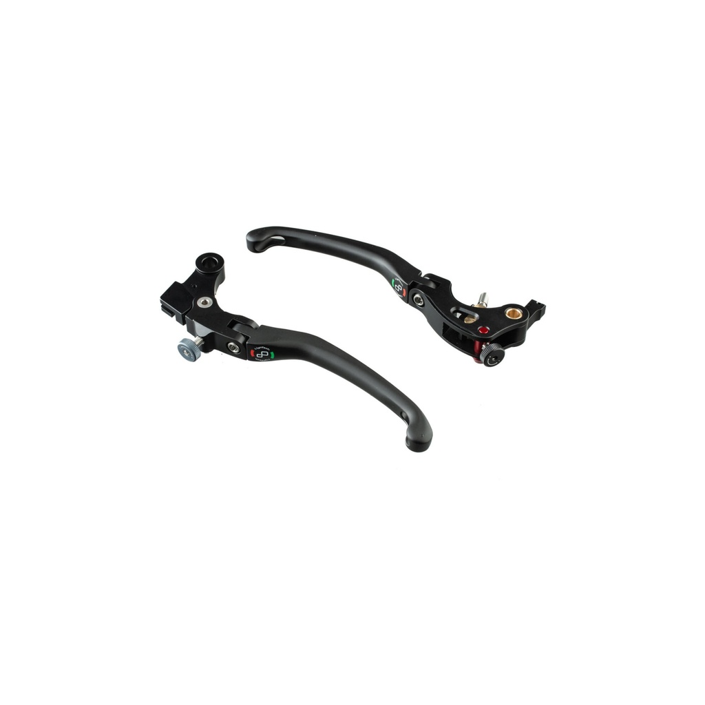 [LT-KLEV144JNER] Aluminium Lever Kits (Brake & Clutch) for Triumph, Yamaha (Nero)