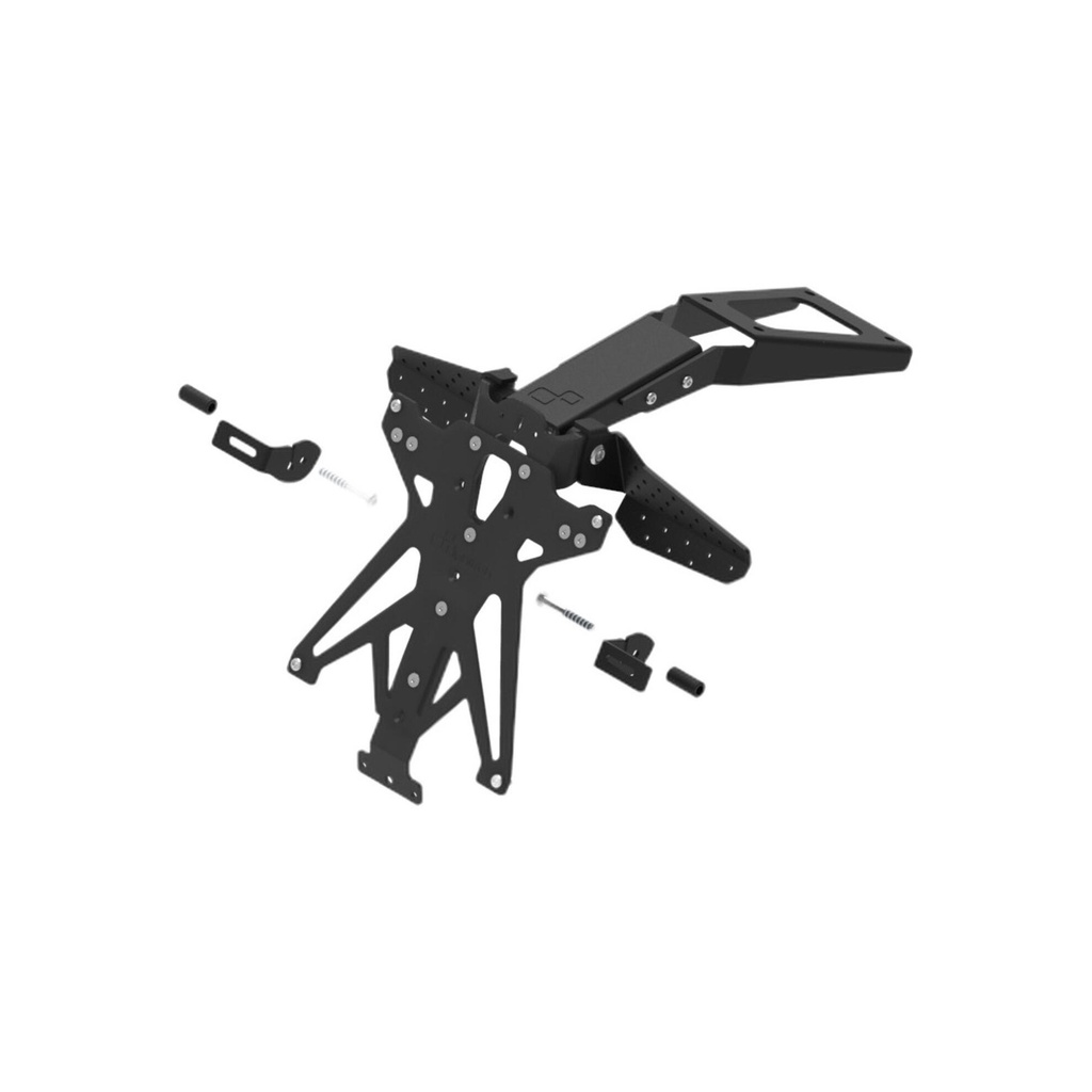 [LT-TARDU119A3] Adjustable License Plate Holder for Ducati (NeroA3)