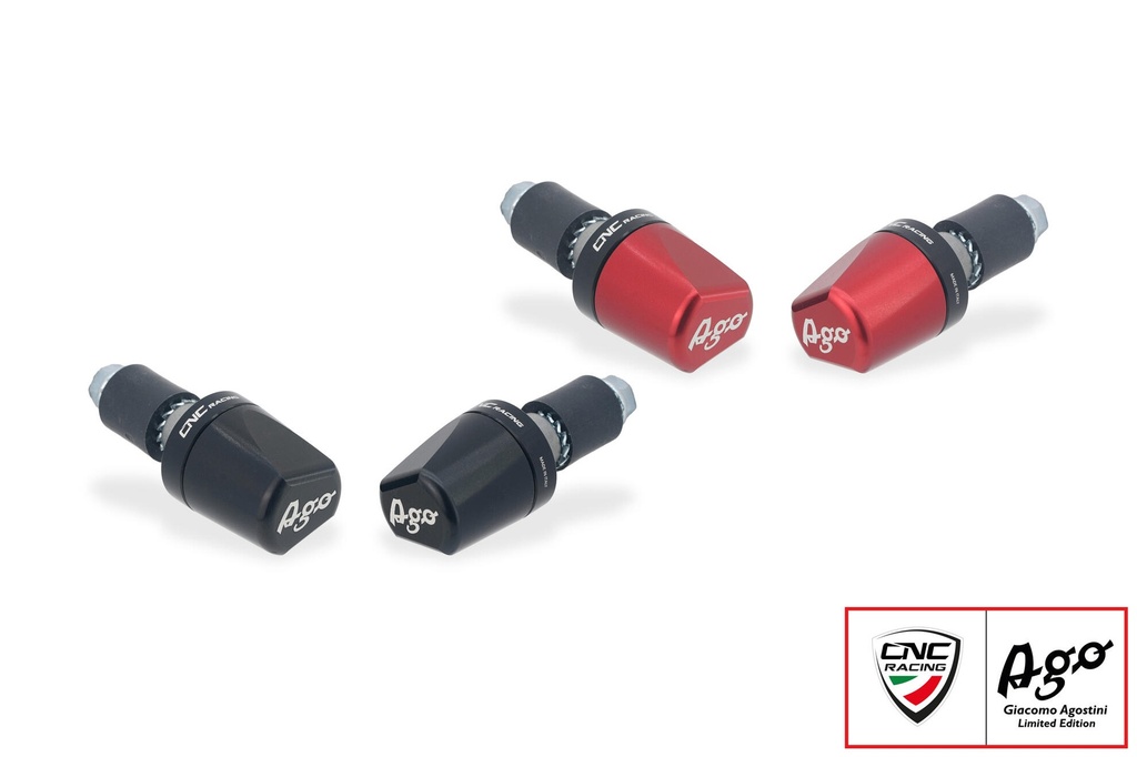 [CNC-CM236BAG] Handlebar ends LOOK - Giacomo Agostini Limited Edition (Black)