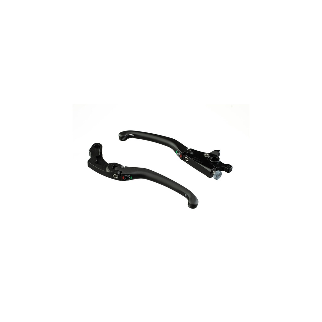 [LT-KLEV142JNER] Aluminium Lever Kits (Brake & Clutch) for Kawasaki (Nero)