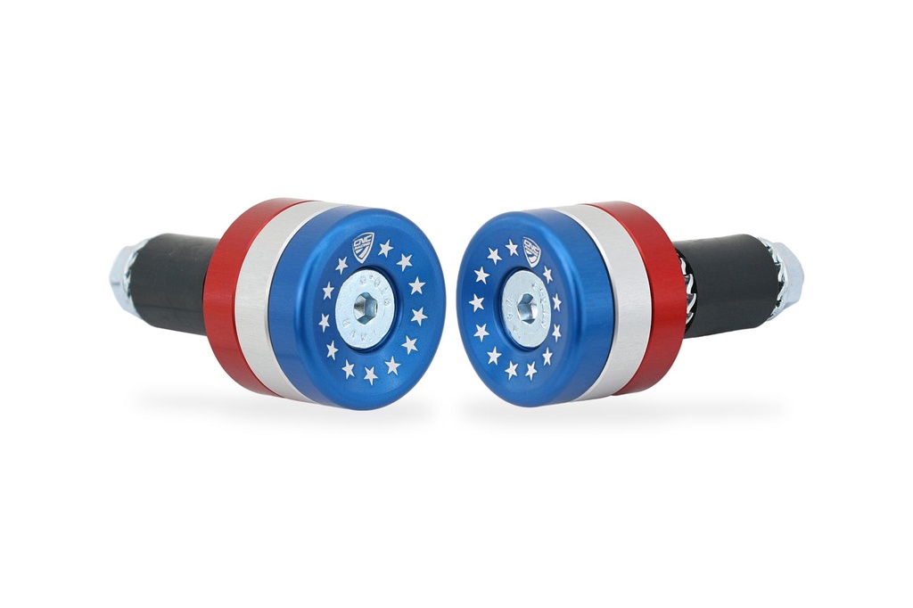 [CNC-CM242L] Handlebar ends Stars and Stripes