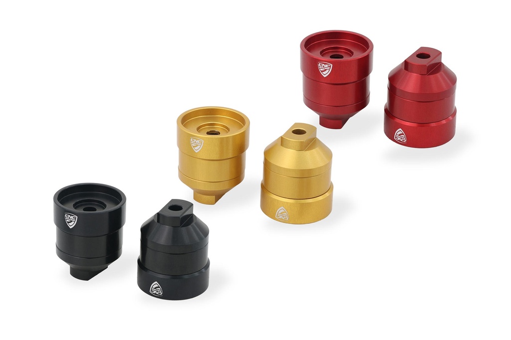 [CNC-CM243B] Handlebar ends Moto Guzzi V85 TT (Black)