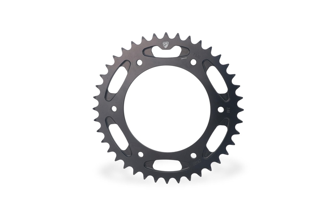 [CNC-CN430B] Ring gear T40 P520 Ducati –  MTS V2 2025 Billet Ergal, Hard-Anodized