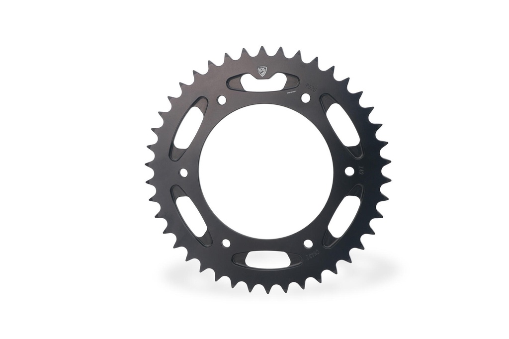 [CNC-CN432B] Ring gear T42 P520 Ducati - Panigale V2 2025 High Strength, Lightweight Design, OEM Fit & CNC Racing Flange Compatibility