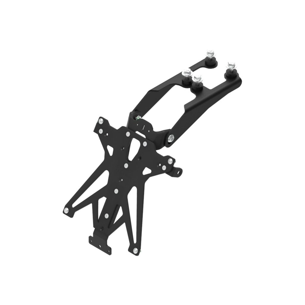 [LT-TARHO107A1] Adjustable License Plate Holder for Honda (NeroA1)