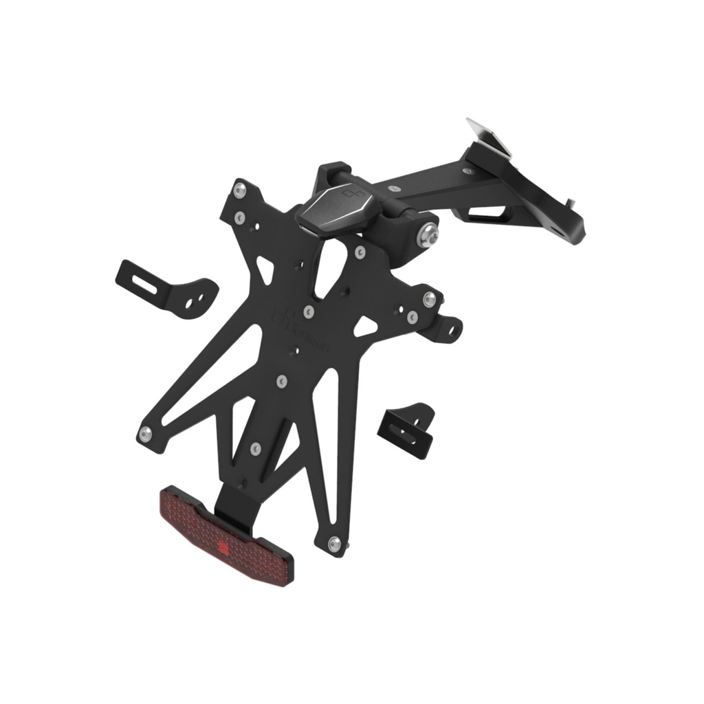 [LT-TARDU113A1] Adjustable License Plate Holder for Ducati (NeroA1)