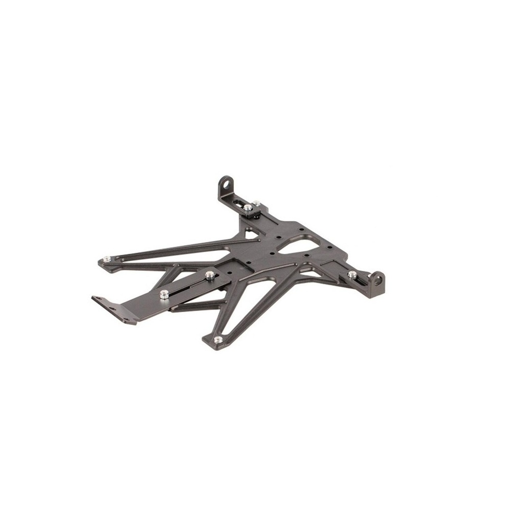 [LT-TAR014NER] License plate support with retroreflector and indicators brackets included (For Italy-Germany-Sloven