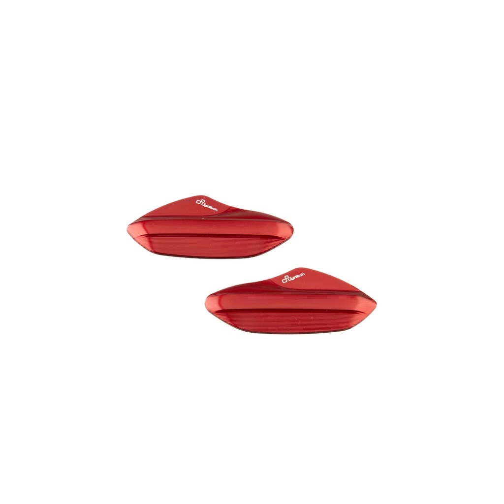 [LT-SPE129ROS] Pair Mirror Block-Off Plates for Aprilia (Rosso)