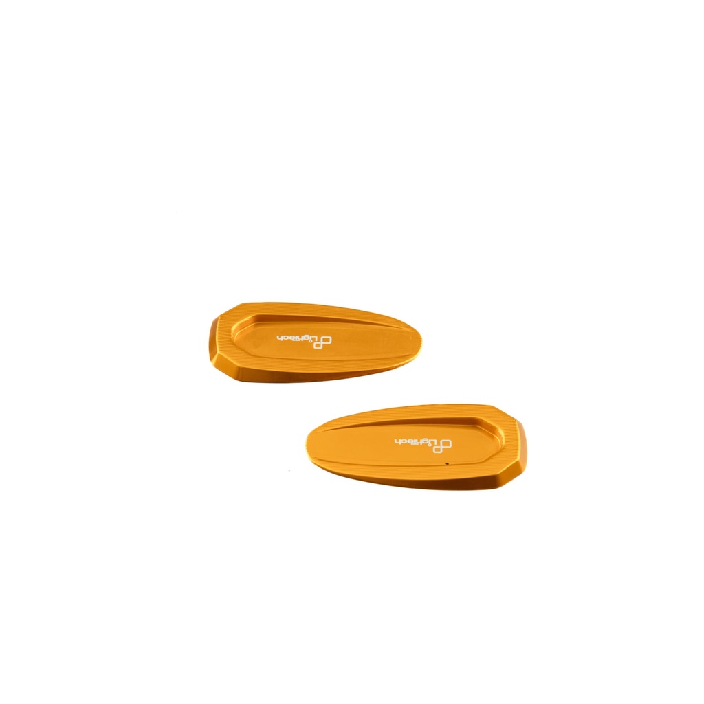 [LT-SPE122ORO] Pair Mirrors Block-Off Plates for Bmw (Oro)