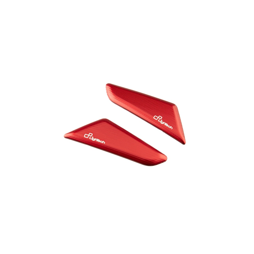 [LT-SPE121ROS] Pair Mirror Block-Off Plates for Ducati (Rosso)