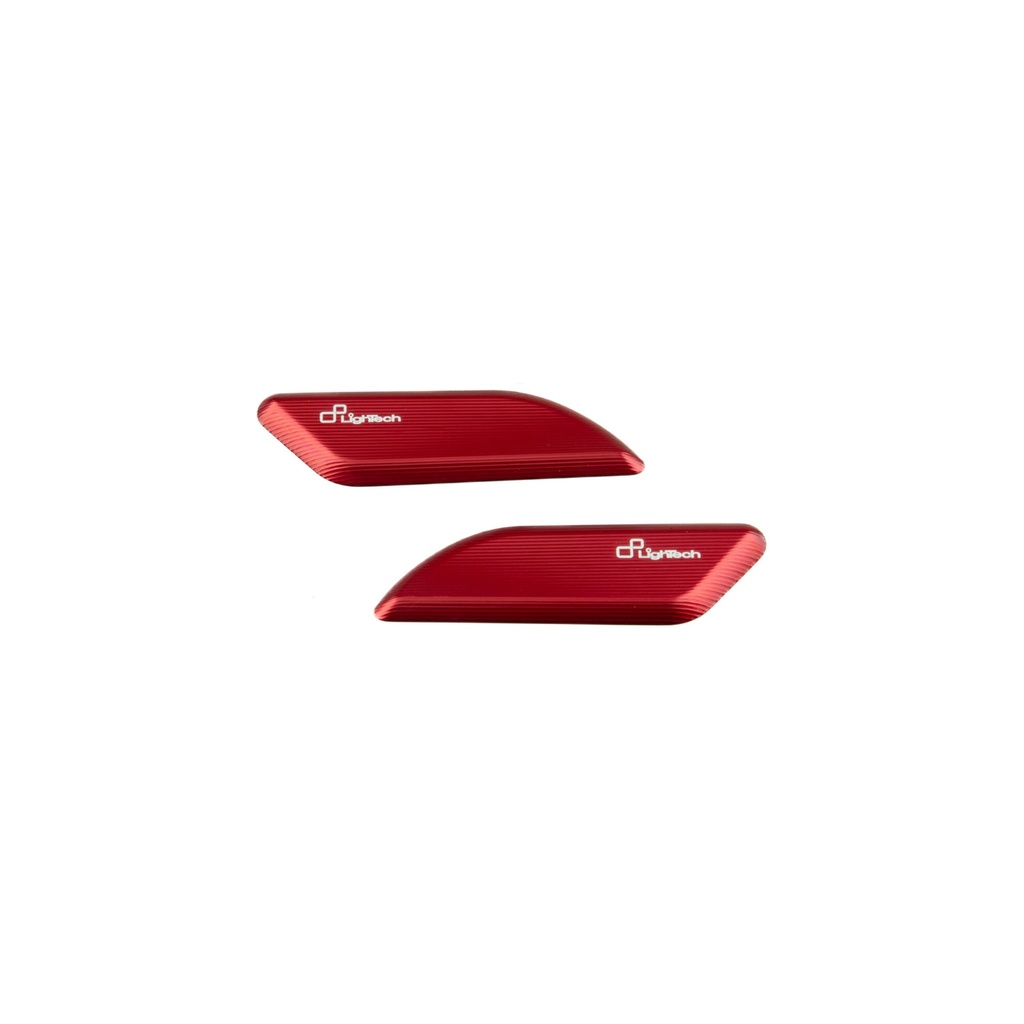 [LT-SPE117ROS] Pair Mirror Block-Off Plates for Ducati (Rosso)