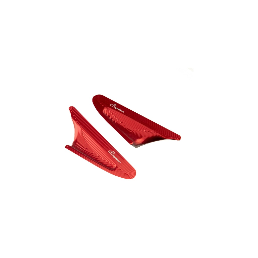 [LT-SPE113ROS] Pair Mirror Block-Off Plates for Ducati (Rosso)