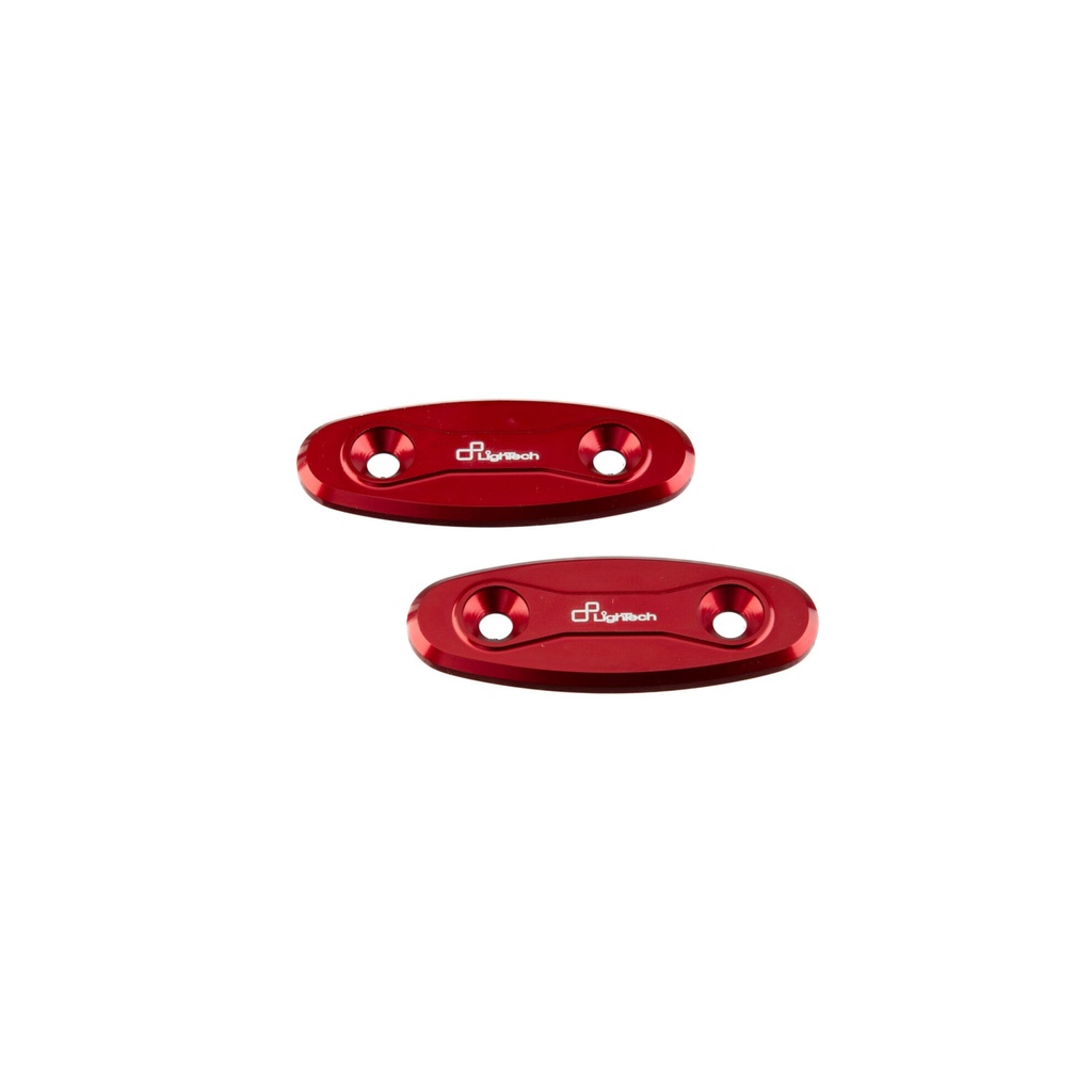 [LT-SPE103ROS] Pair Mirror Block-Off Plates for Suzuki (Rosso)