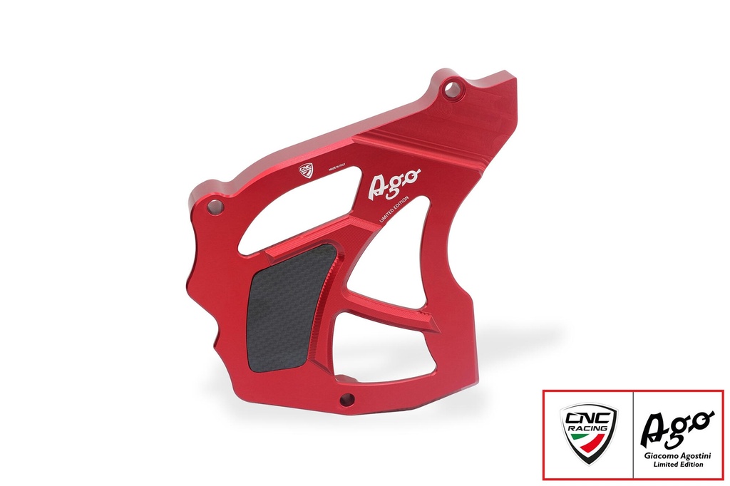 [CNC-CP153RAG] Sprocket cover MV Agusta - Giacomo Agostini Limited Edition (Red)