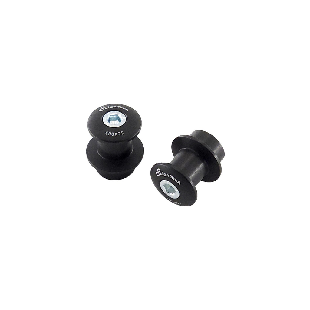 [LT-SCV003NER] Swing Arm Spools M6 Cp for Aprilia, Triumph, Yamaha (Nero)