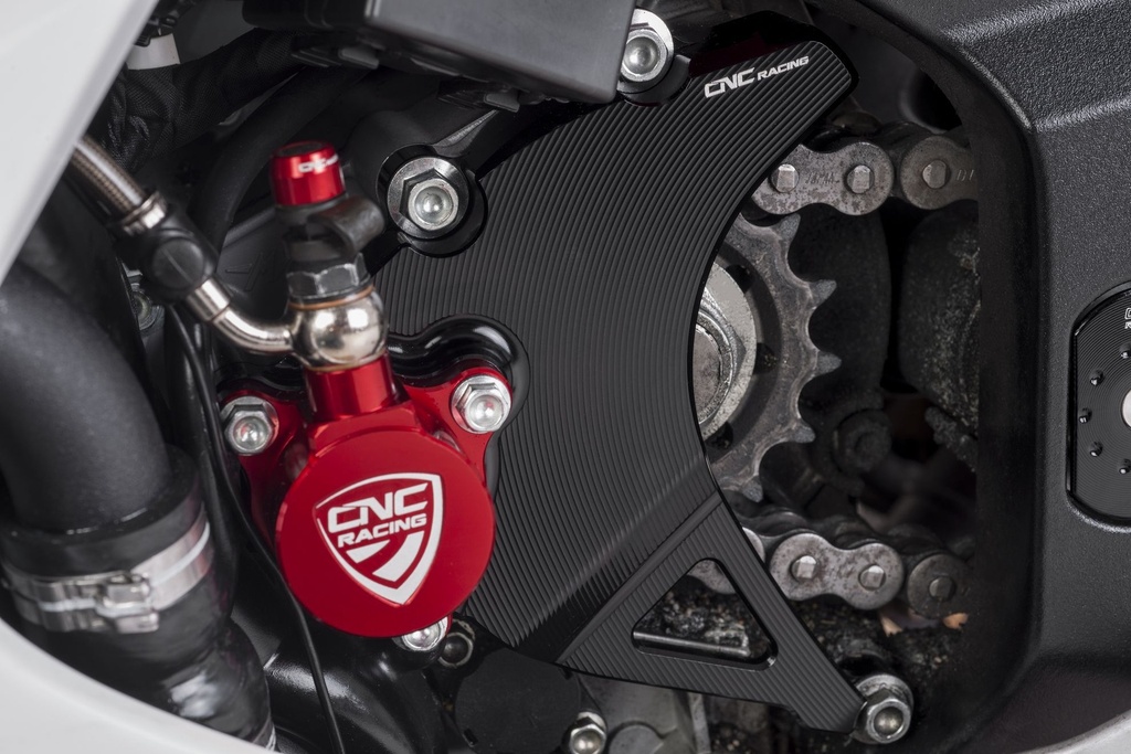 [CNC-CP165B] Front sprocket cover MV Agusta (Black)