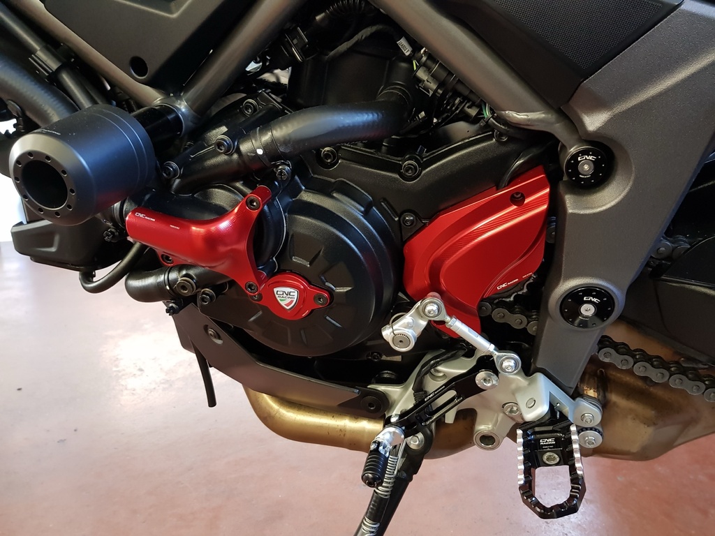 [CNC-CP169R] Front sprocket cover Ducati Multistrada 950 (Red)