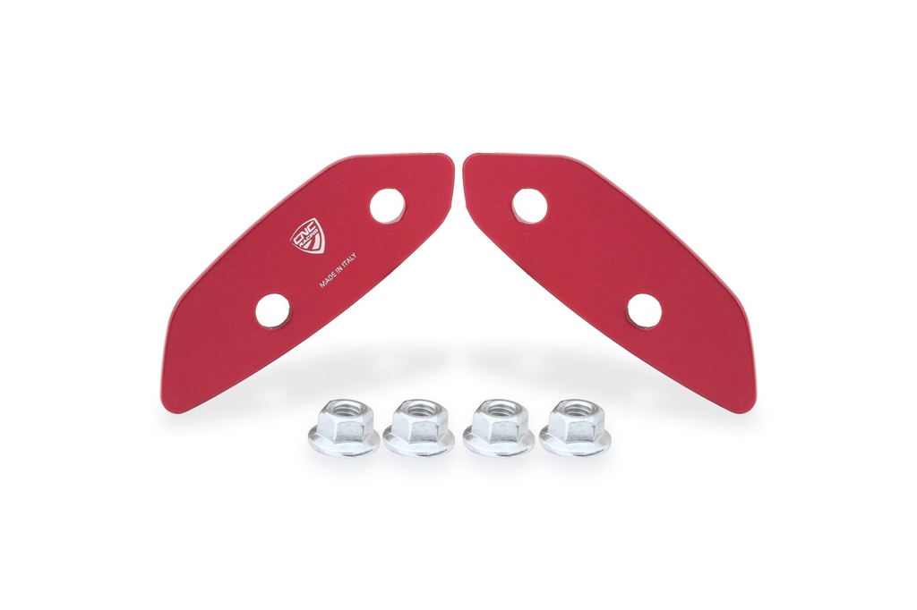 [CNC-CS807R] Mirror Block Offs Ducati Panigale V4 MY2025 (Red)