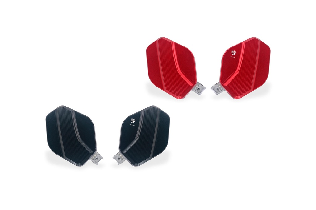 [CNC-CS808B] Mirror Block Offs Ducati Panigale V2 MY2025 (Black)