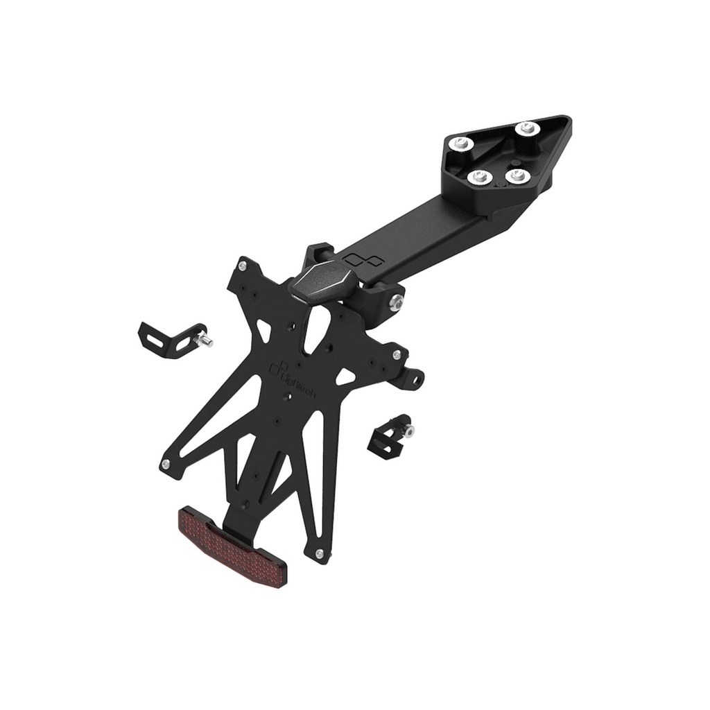 [LT-KTARTR111A1] Adjustable License Plate Holder Kit for Triumph (NeroA1)