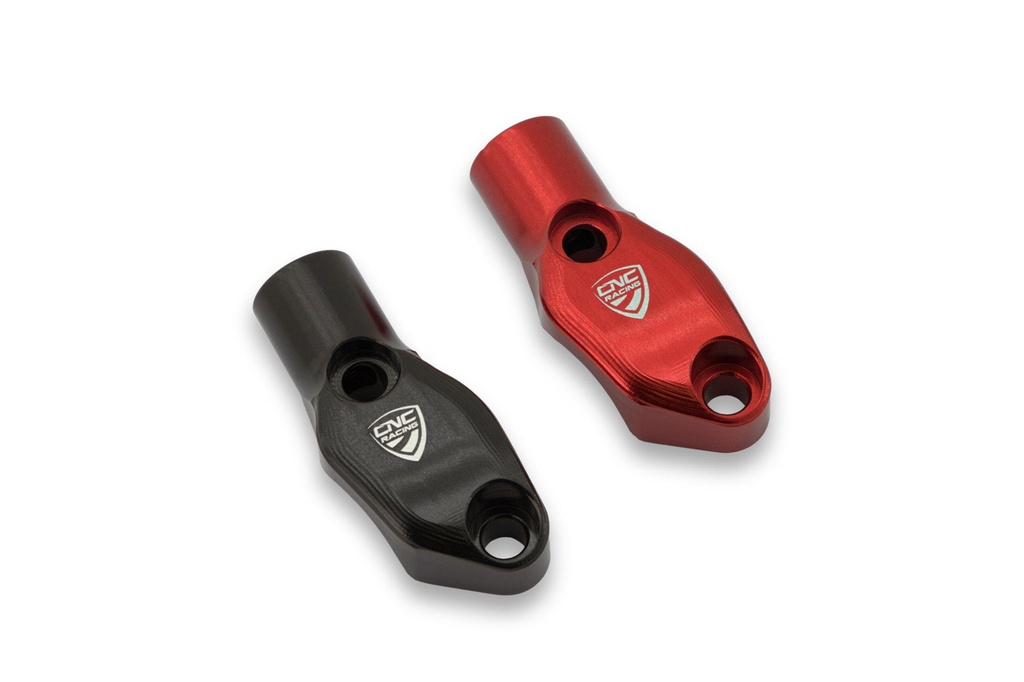 [CNC-CV015B] Brembo billet CNC and forged brake master cylinder clamp with Mirror Mount thread M10 LH (Black)