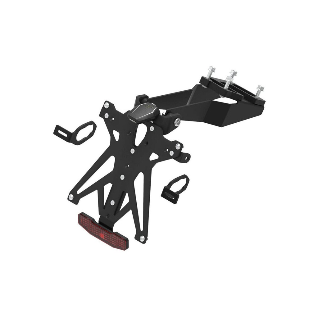 [LT-KTARKA123A1] Adjustable License Plate Holder Kit for Kawasaki (NeroA1)