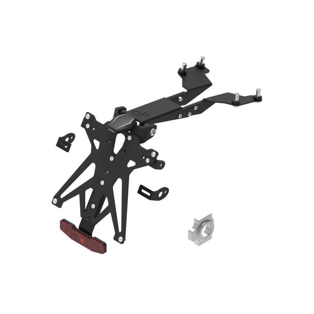 [LT-KTARHU102B3] Adjustable License Plate Holder Kit for Husqvarna (NeroB3)