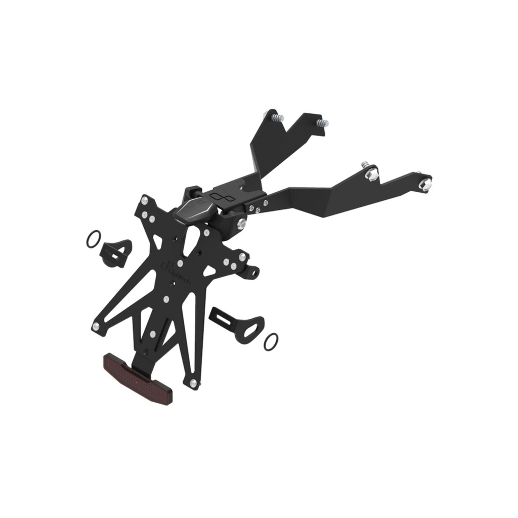 [LT-KTARHO121A1] Adjustable License Plate Holder Kit for Honda (NeroA1)