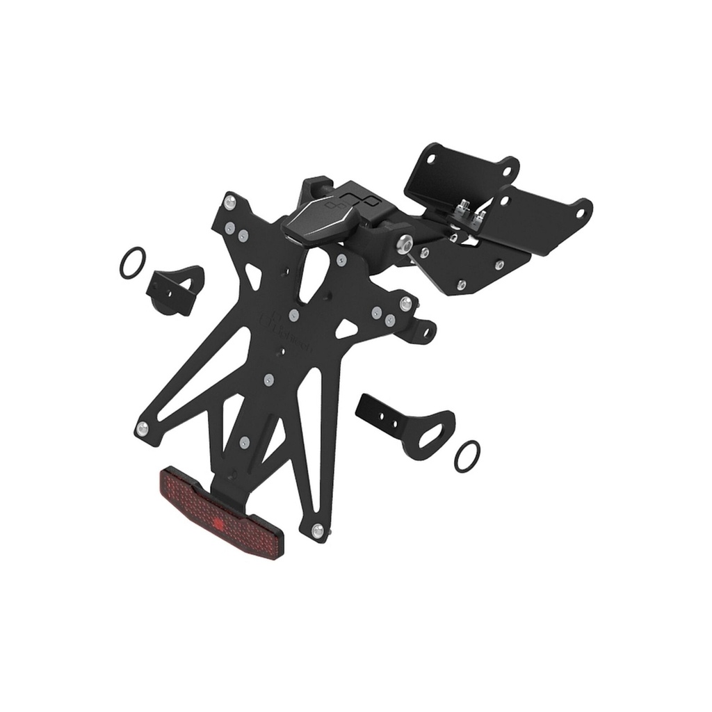 [LT-KTARHO119A1] Adjustable License Plate Holder Kit for Honda (NeroA1)