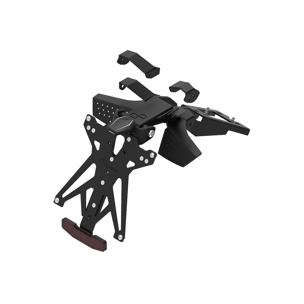 [LT-KTARDU114A1] Adjustable License Plate Holder Kit for Ducati (NeroA1)