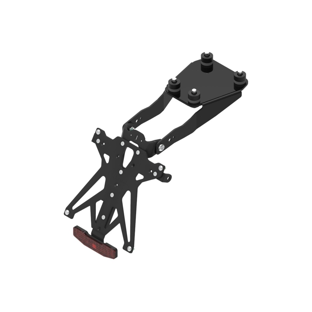 [LT-KTARDU112A2] Adjustable License Plate Holder Kit for Ducati (NeroA2)