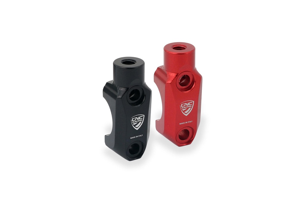 [CNC-CV025B] Brembo Master cylinder clamp with Mirror Mount thread M10 counter-clockwise (Black)