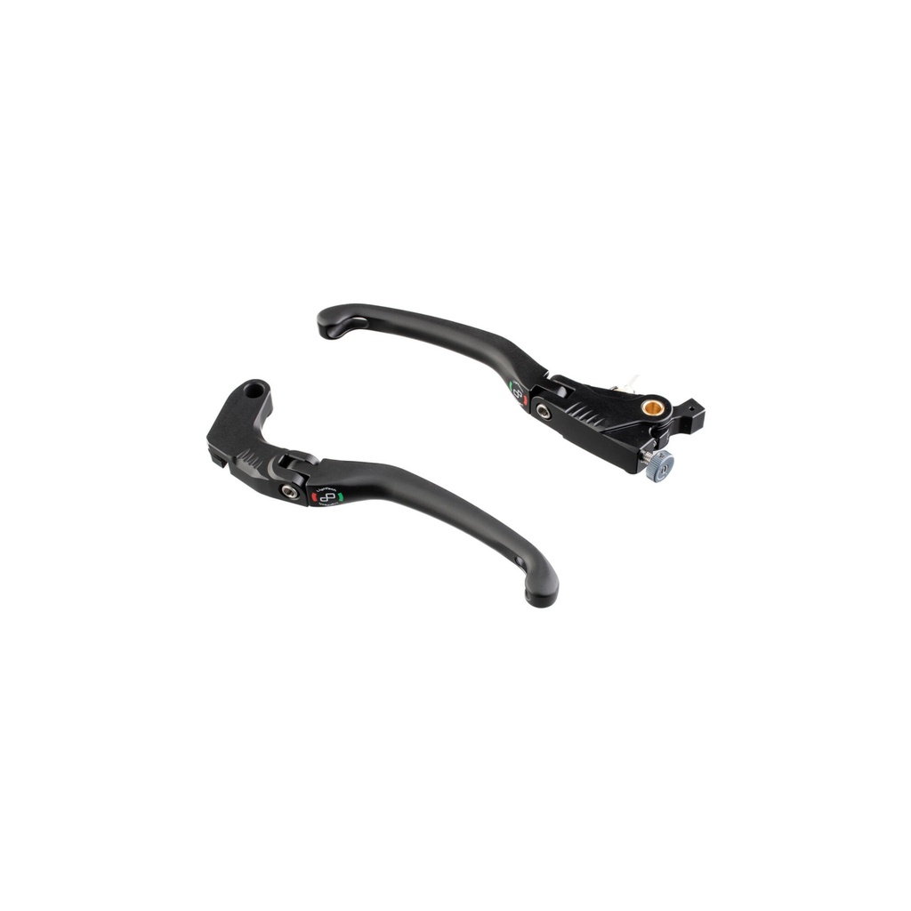 [LT-KLEV138JNER] Aluminium Lever Kits (Brake & Clutch) for Honda (Nero)