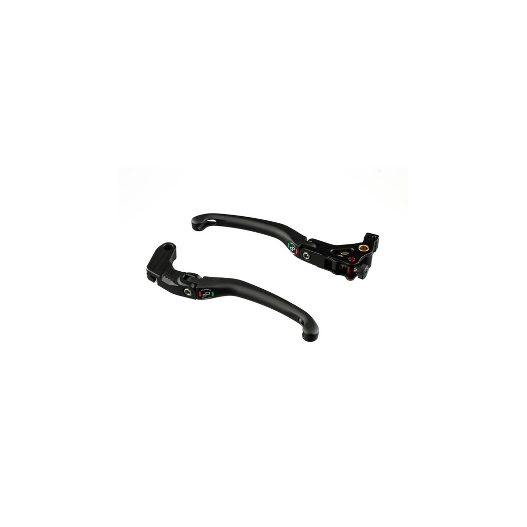 [LT-KLEV109JNER] Aluminium Lever Kits (Brake & Clutch) for Honda (Nero)