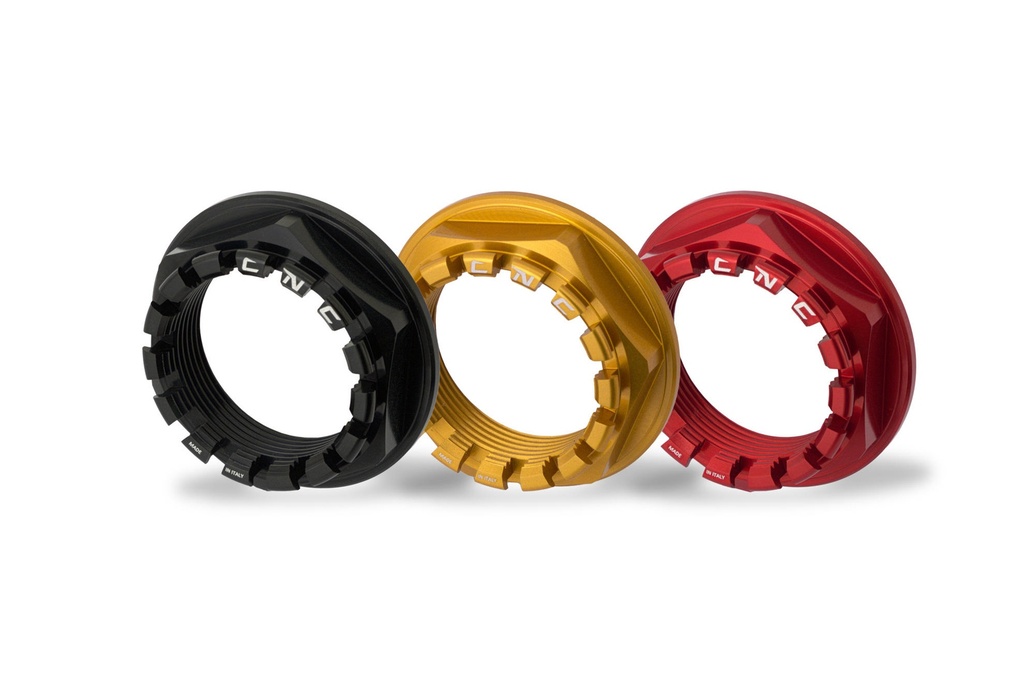 [CNC-DA381B] Rear wheel nut LH Ducati (Black)