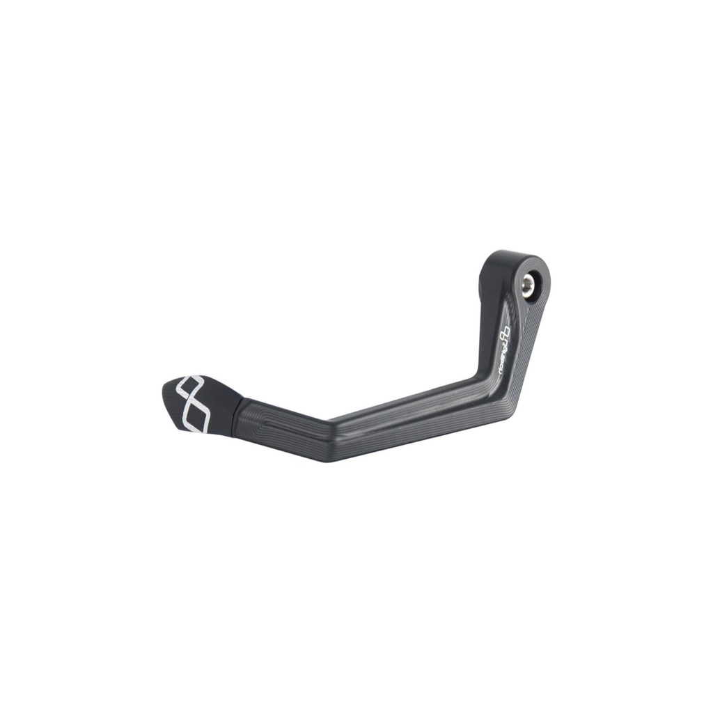 [LT-ISS119LANER] Aluminum Clutch Lever Guard - Axle Base 132 mm / Anodized Guard end (Nero)