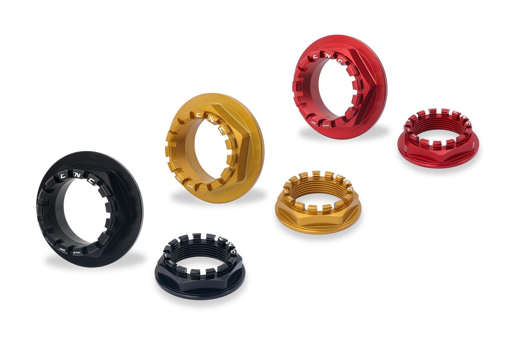 [CNC-DA382B] Rear wheel axle nut sets Ducati (Black)