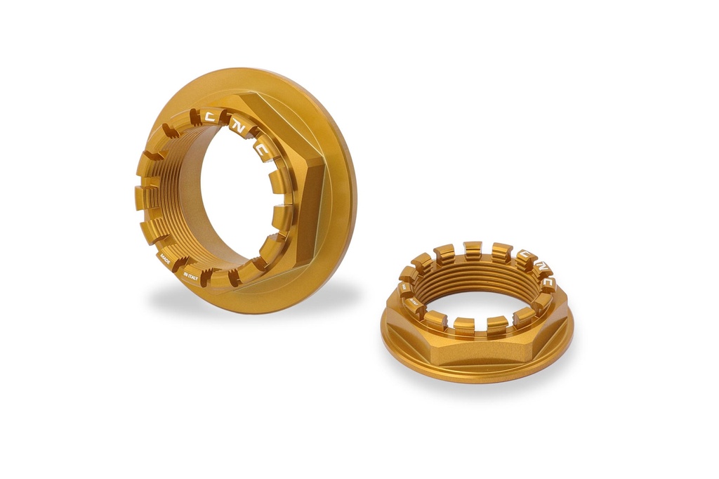 [CNC-DA382G] Rear wheel axle nut sets Ducati (Gold)