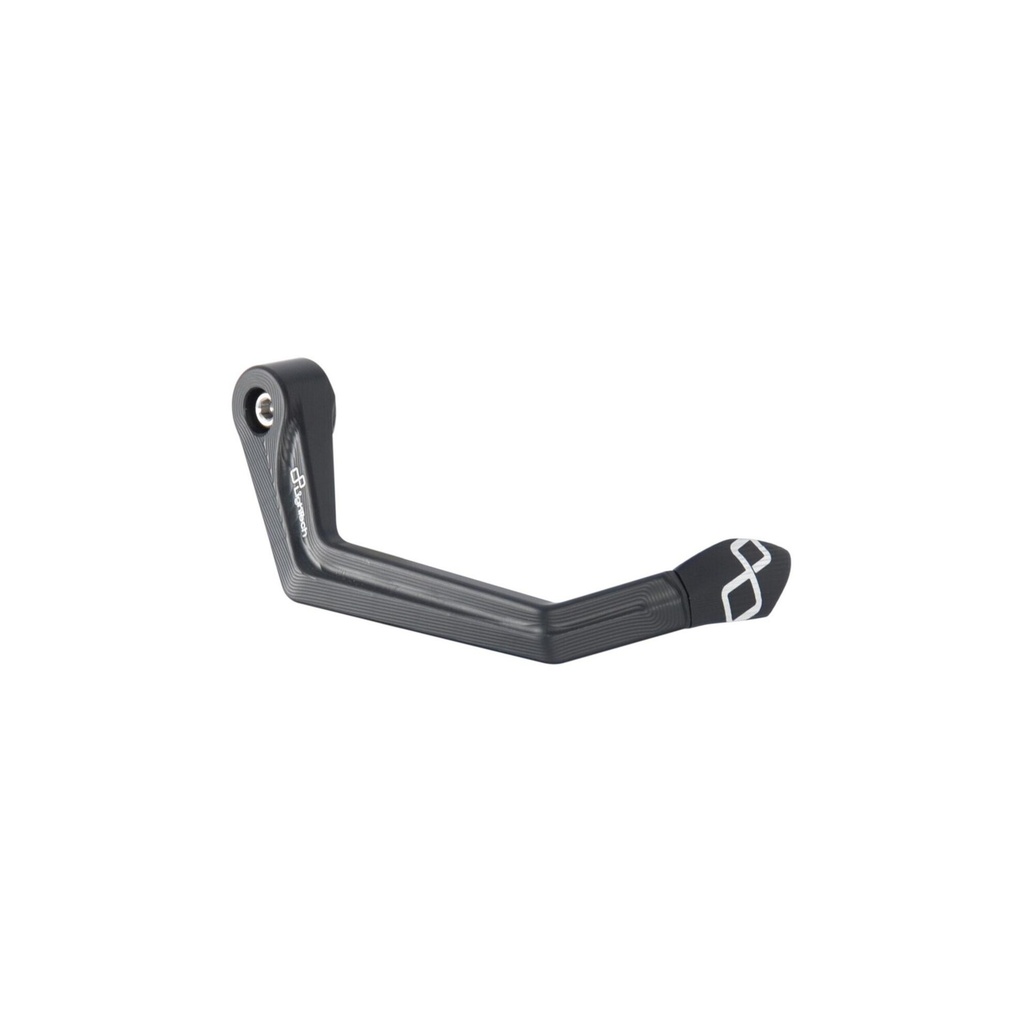 [LT-ISS113RANER] Aluminum Brake Lever Guard - Axle Base 132 mm / Anodized Guard end (Nero)
