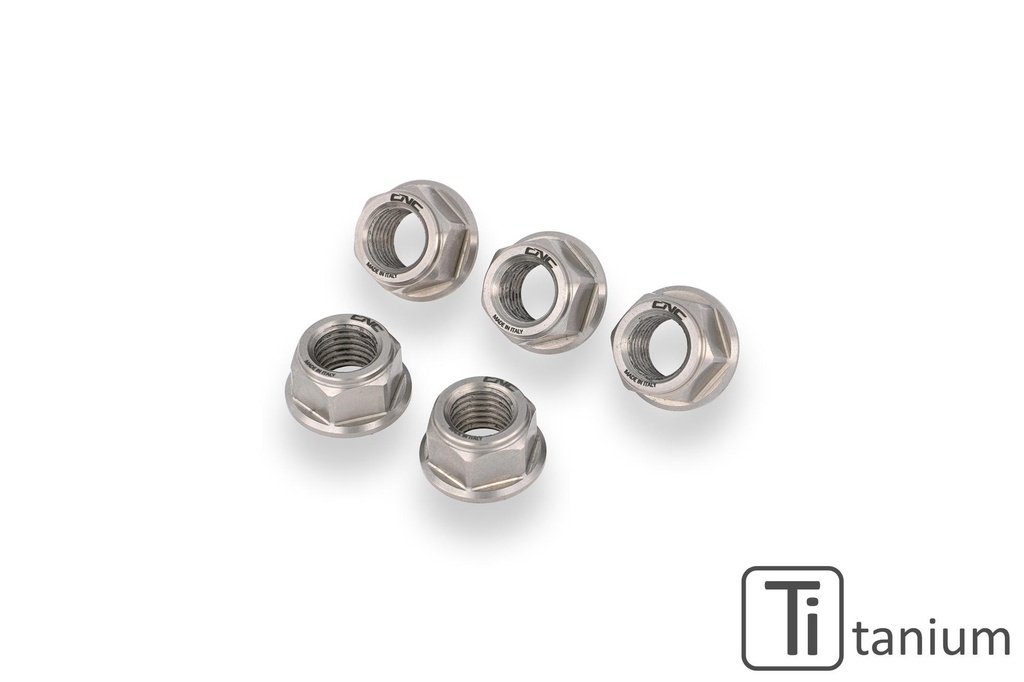 [CNC-DA383X] Rear sprocket nut set M10x1.25 Titanium