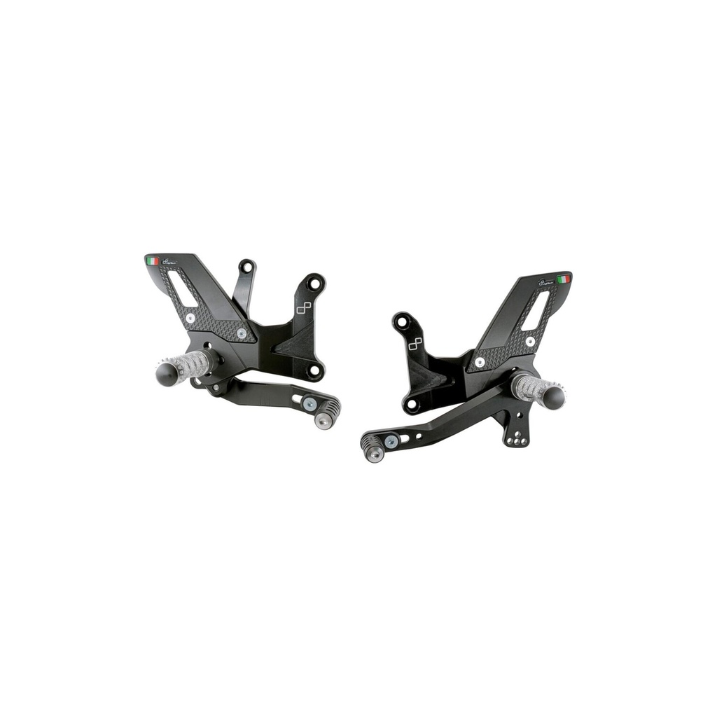 [LT-FTRKA014] Adjustable Rear Sets With Fixed Foot Pegs - TRACK USE for Kawasaki