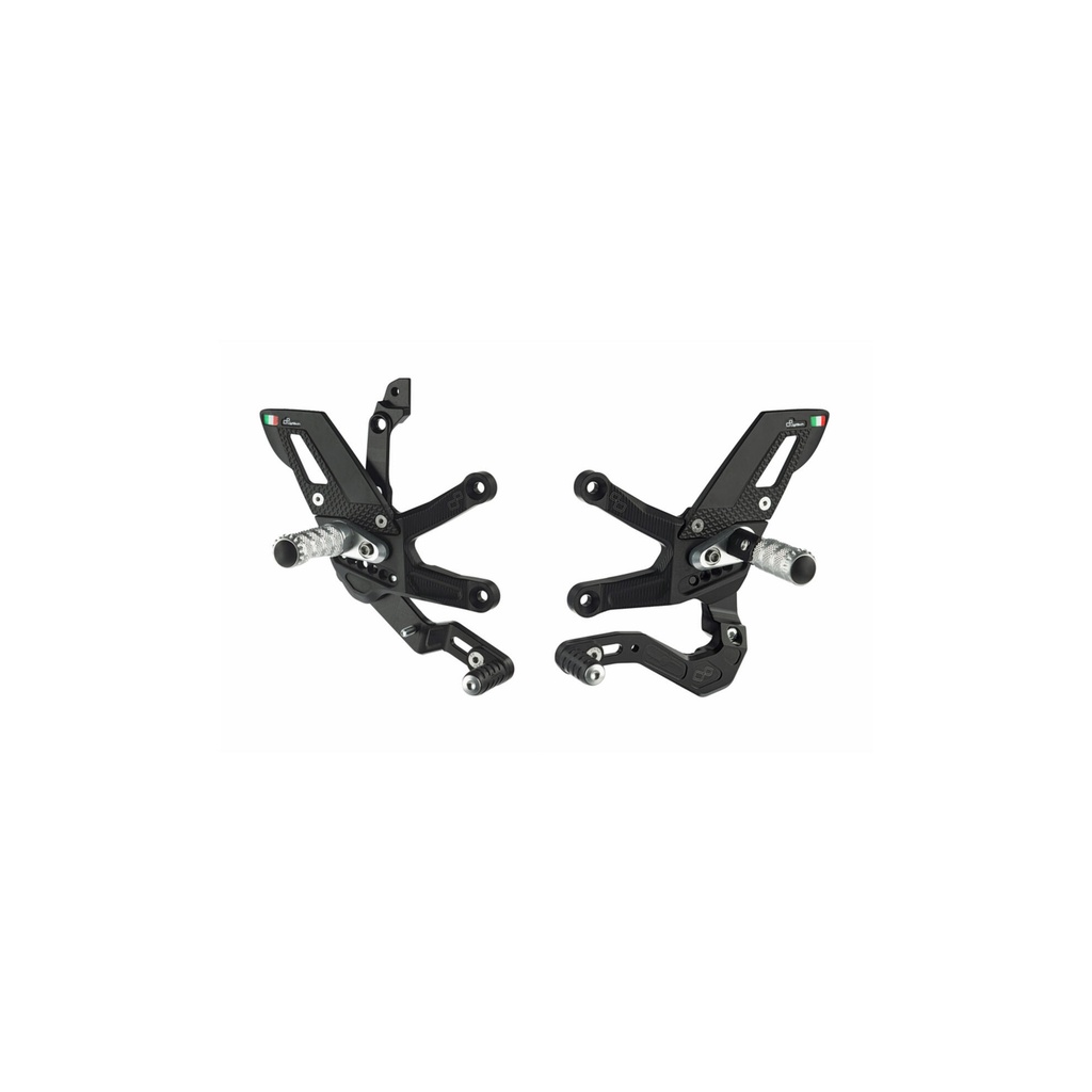 [LT-FTRKA012] Adjustable Rear Sets With Fixed Foot Pegs, Reverse Shifting for Kawasaki
