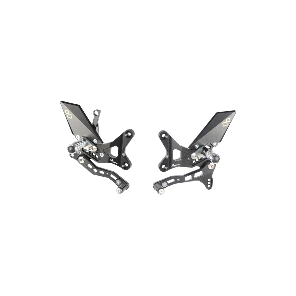 [LT-FTRKA003] Adjustable Rear Sets With Fixed Foot Pegs for Kawasaki