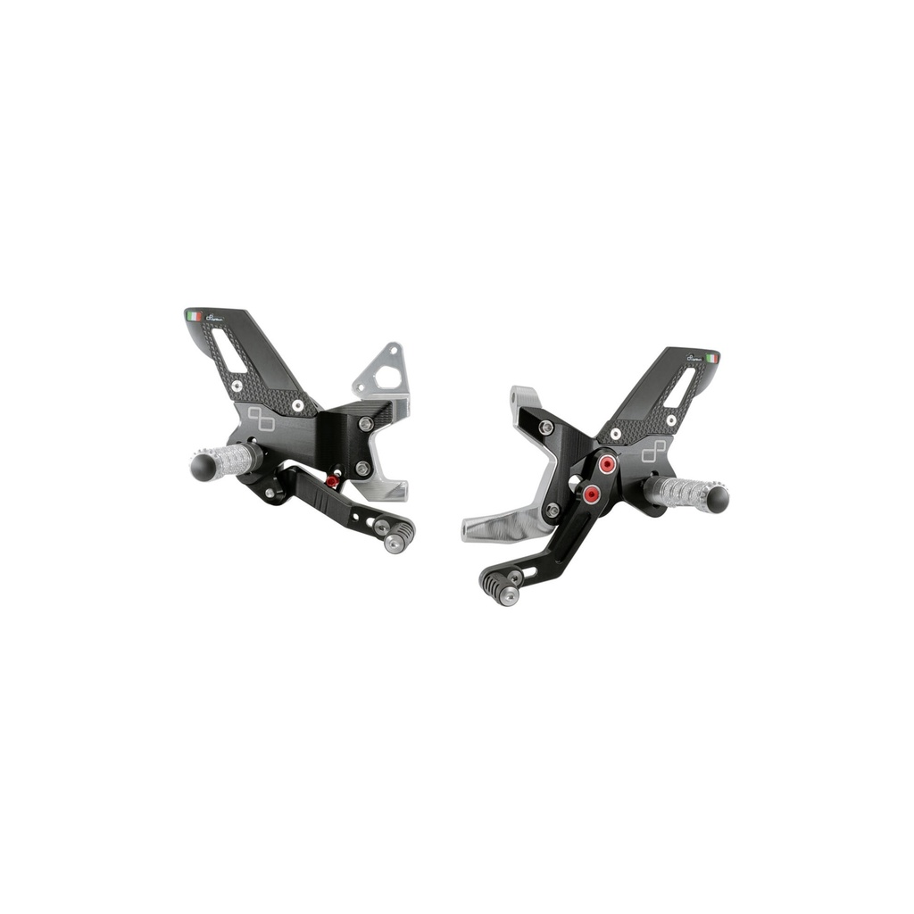 [LT-FTRDU014] Adjustable Rear Sets With Fixed Foot Pegs  (Track Use) for Ducati